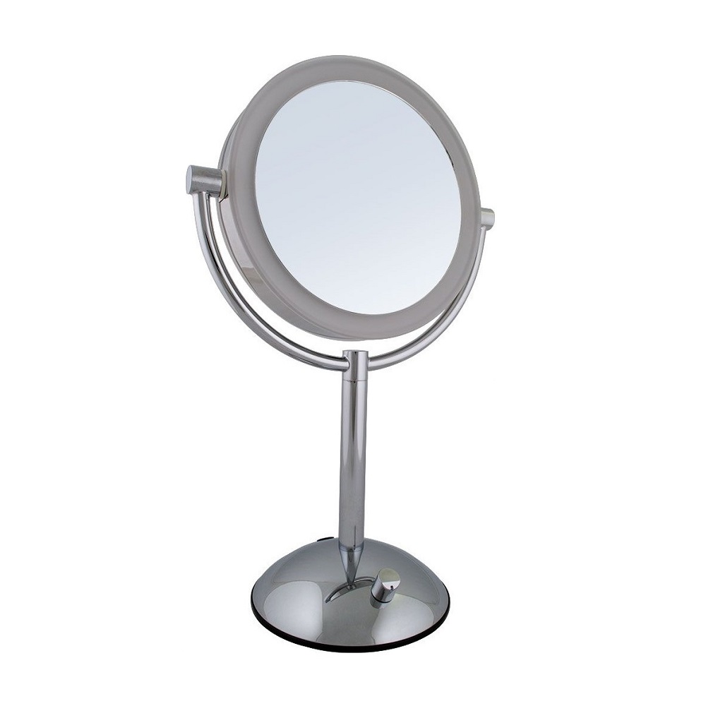 Зеркало настольное Weisen ED19T51CH-SCL с LED-подсветкой 10Х увеличение