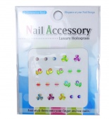 Наклейки для ногтей Nail Accessory голографические HS-05