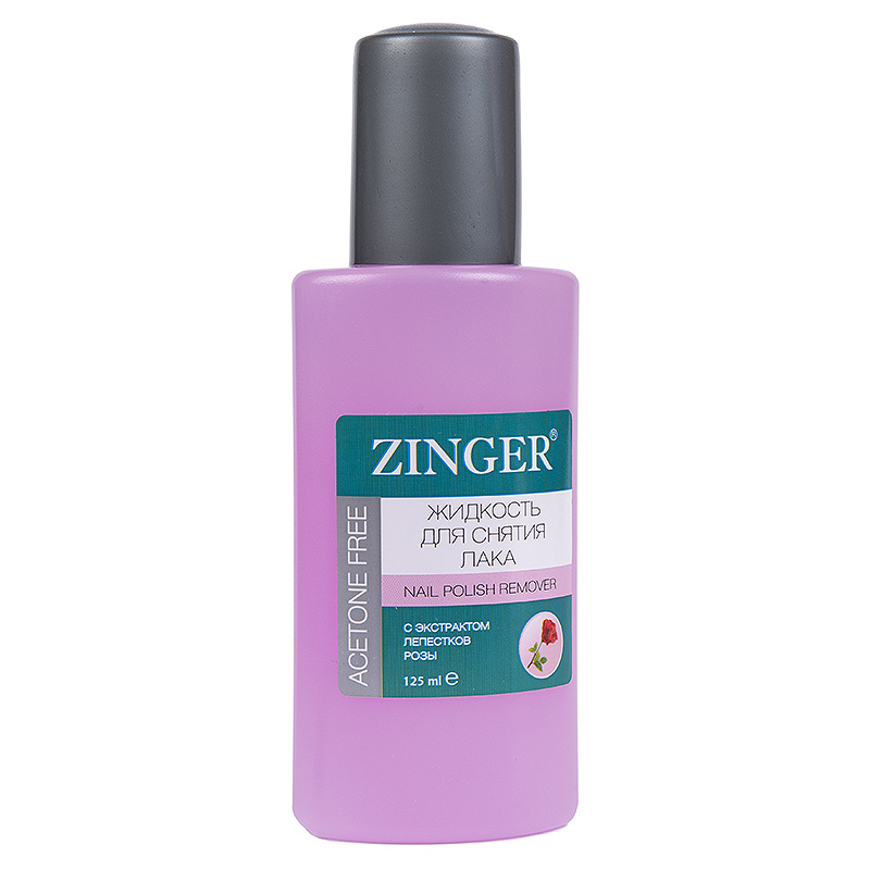 Жидкость для снятия лака с розовым маслом Zinger SR08