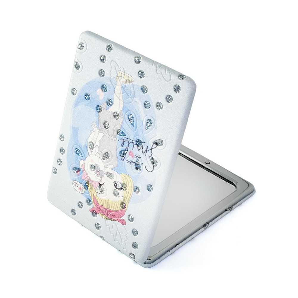 Зеркало компактное Weisen WSPK-140-4 Girls двухстороннее прямоугольное