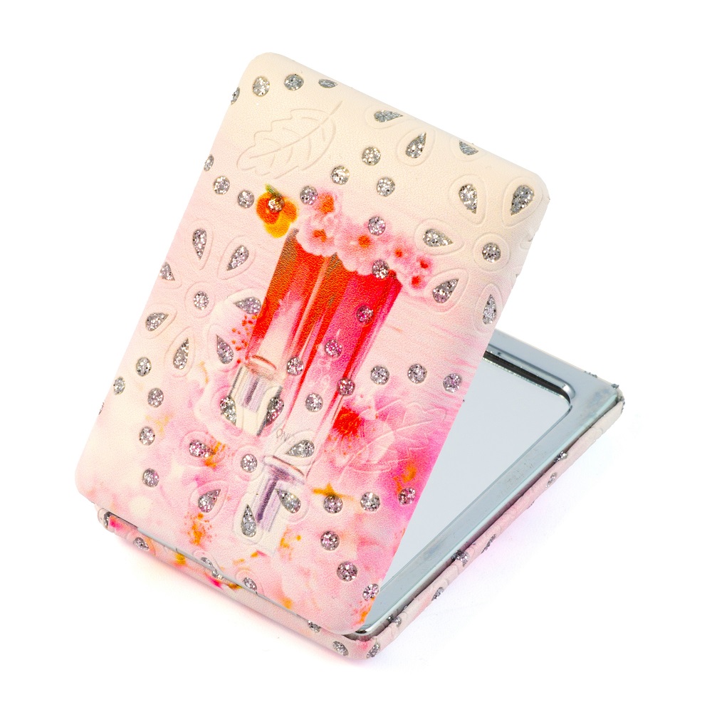 Зеркало компактное Weisen WSPK-136-5 Perfume двухстороннее прямоугольное