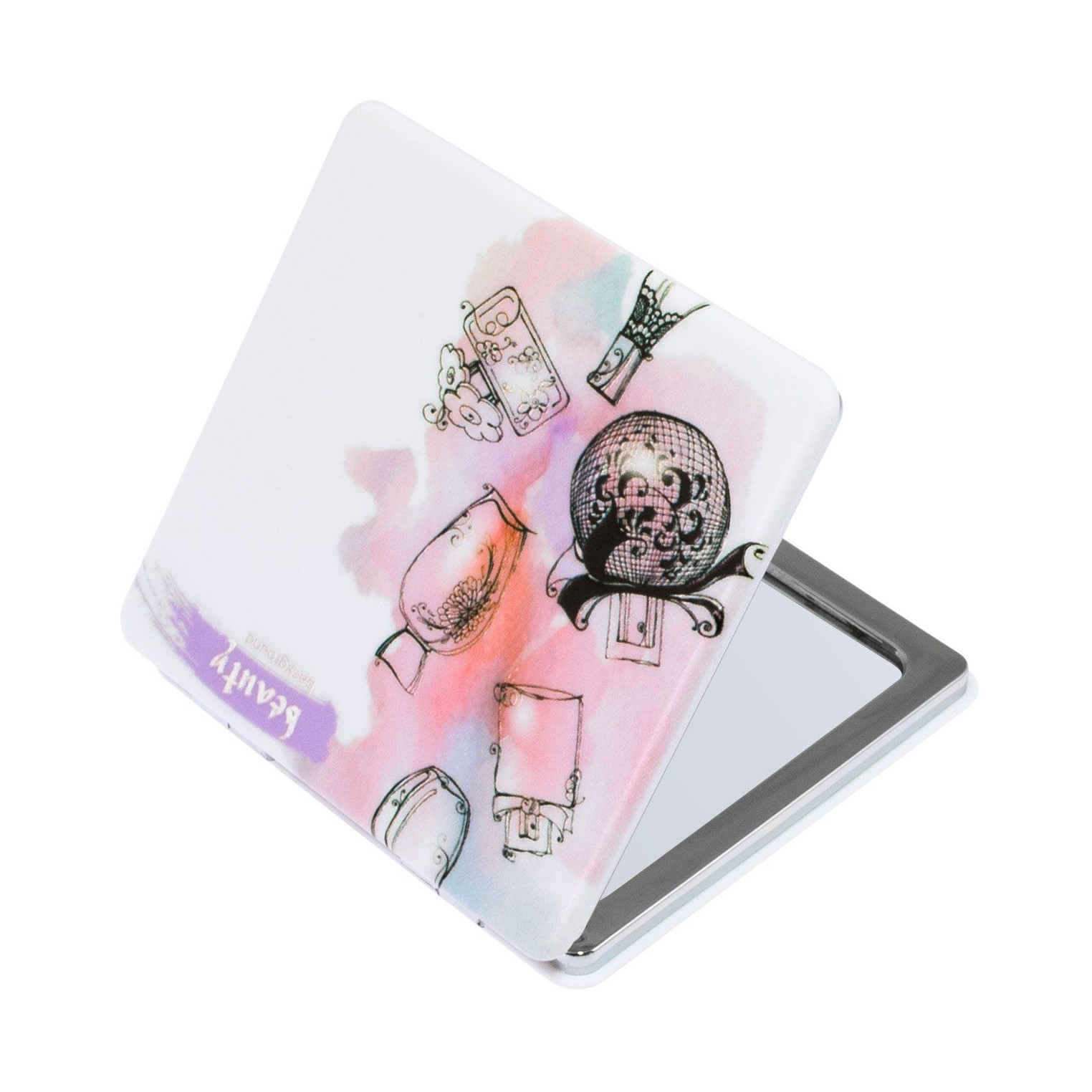 Зеркало компактное Weisen NSA263 двухстороннее 2-х кратное увеличение