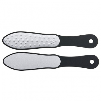 Терка педикюрная с лазерной насечкой 2-х сторонняя Zinger RC-3002 BLACK